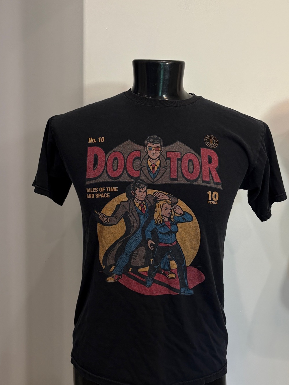 TeeFury Doctor Who Tenth Doctor Tales of Time & Space Graphic T-Shirt M